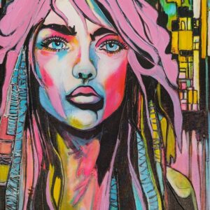 houston girl – painting by Toria Hill