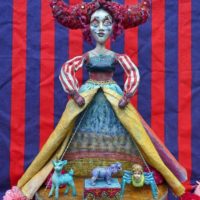 The Spirit of the Circus - mixed media assemblage by Pennies From Heaven
