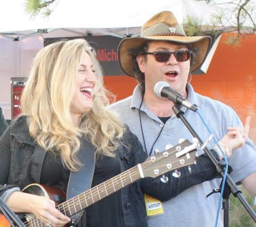 Mitch sings with Wendy Elizabeth Jones