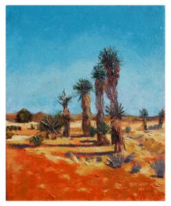 Yucca Formation, oil on canvas by Lilibeth Andre