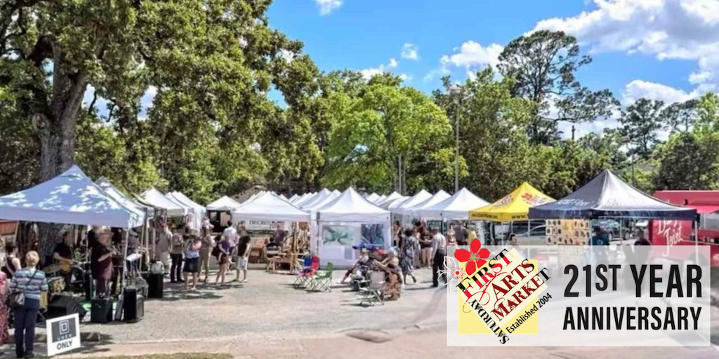 1stSatArtMarket 11 AM–6 PM 540 W. 19th St, Houston, TX 77008